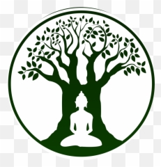 Bodhi Tree Logo Ftestickersfreetoedit - Simple Easy Buddha Drawing Png,Black Tree Logo