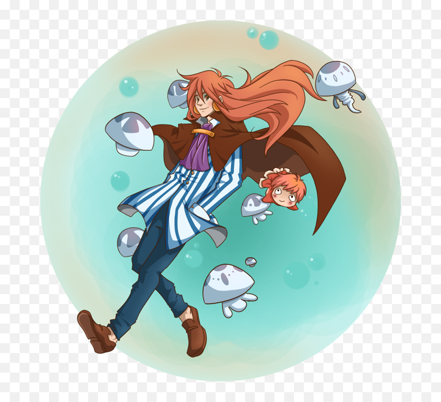 Ponyo Png - Fujimoto Ponyocircle 750772 Pixels Totoro Ghibli Fan Art,Totoro Png