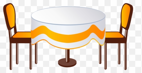 Table Furniture Clip Art - Creative Round Dining Table Png Transparent Background Dining Table Clipart,Table Clipart Png