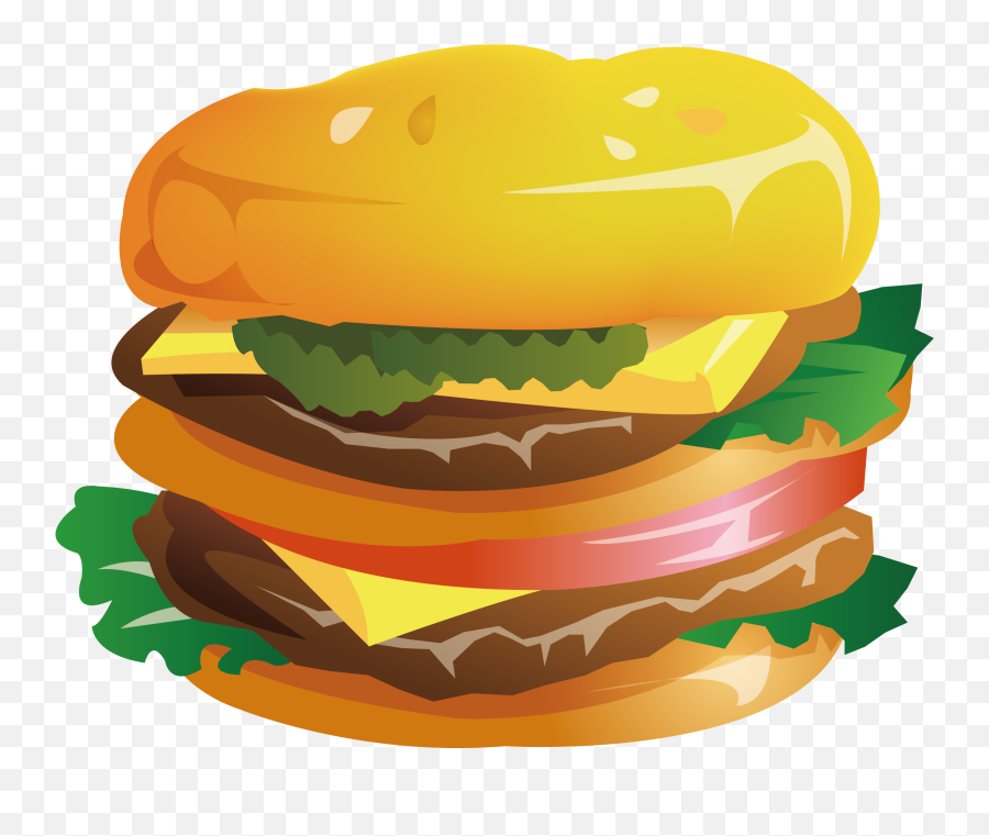 Cartoon Burger Png Images Collection - Cartoon Mcdonalds Big Mac,Cheeseburger Transparent