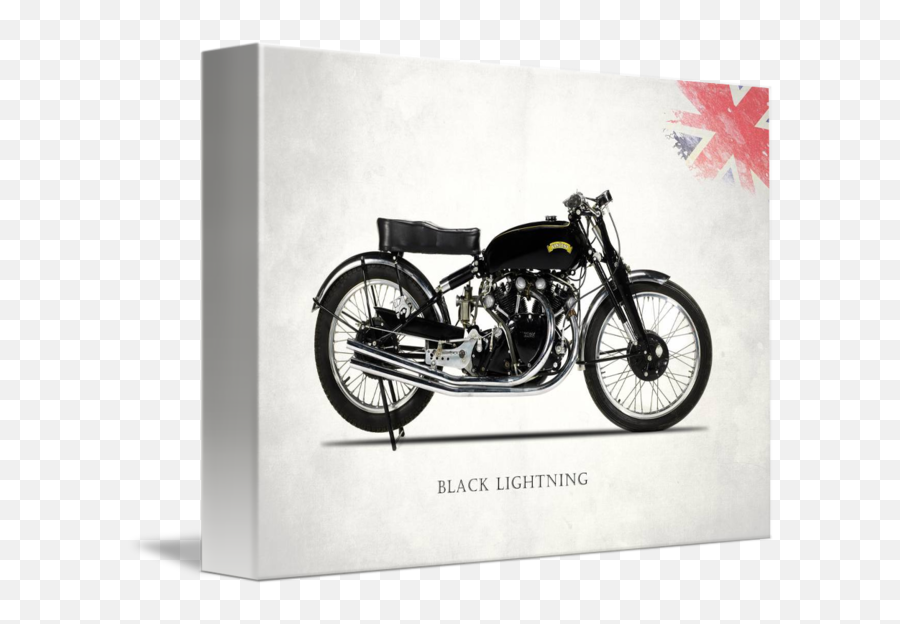Vincent Black Lightning By Mark Rogan - Chopper Png,Black Lightning Png