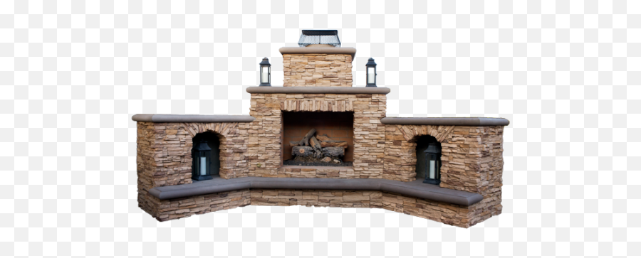 Background V96 Png Dj29 Stone Fireplace - Hearth,Chimney Png