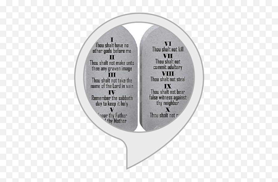 Amazoncom Ten Commandments Alexa Skills - Circle Png,Ten Commandments Png