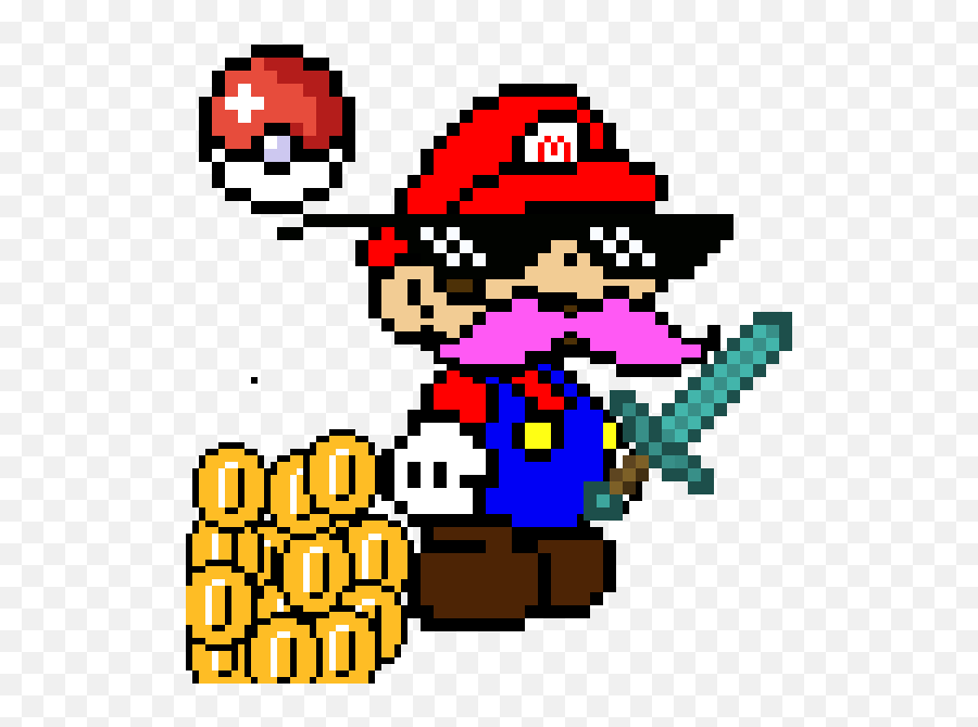 Sml Mario Png - Mario Pixel Art 5438928 Vippng Paper Mario Pixel Art,Pixel Mario Transparent
