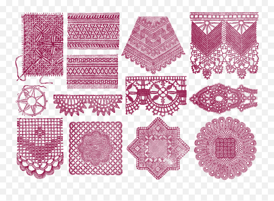 Download Hd Lace Textile Vintage Chinese Pattern Transprent - Lace Png,Doily Png