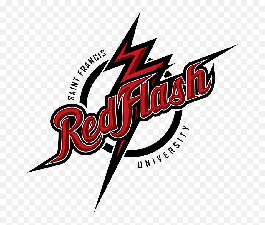Saint Francis Red Flash Logo Evolution History And Meaning - Saint Francis University Png,Flash Logo Png