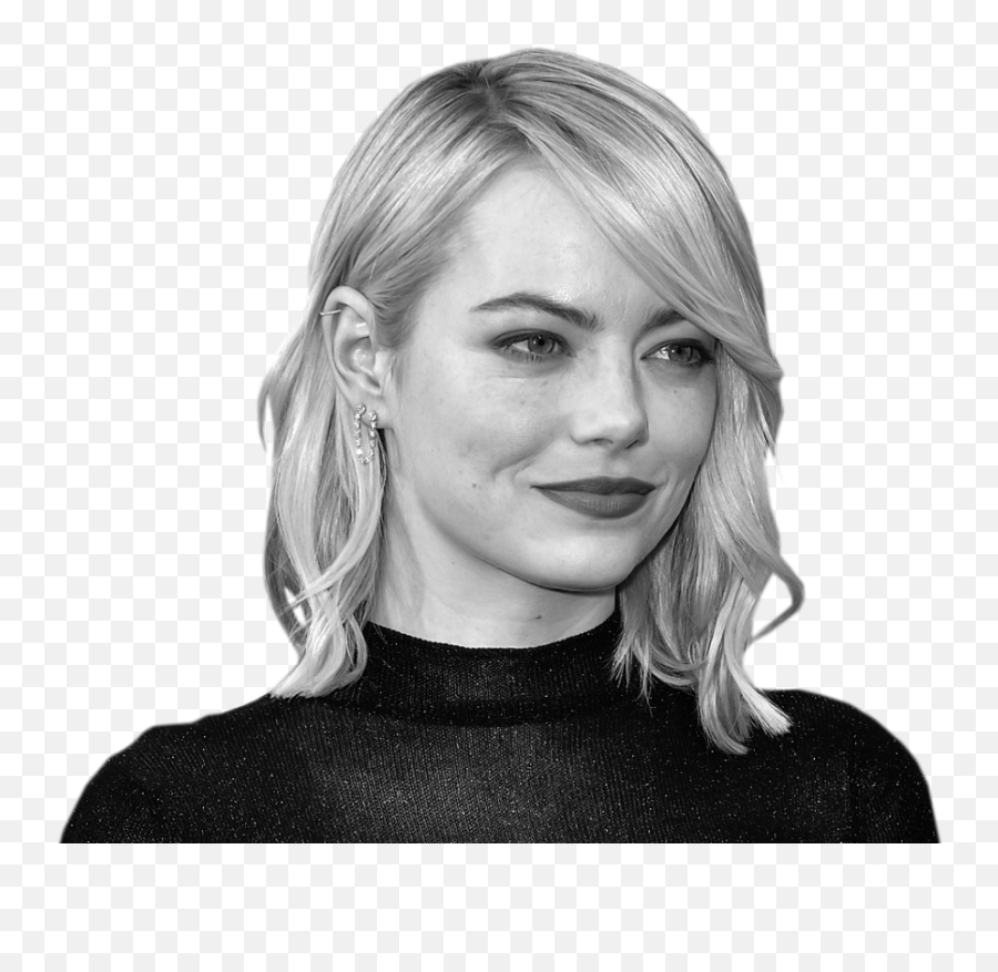 Emma Stone Png Transparent Image - Emma Stone Black And White,Emma Stone Png