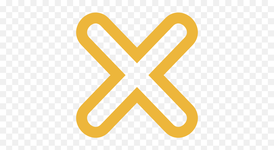 Cross Icon With Rounded Strokes - Police Is Or Are Grammar Png,Cross Icon Png