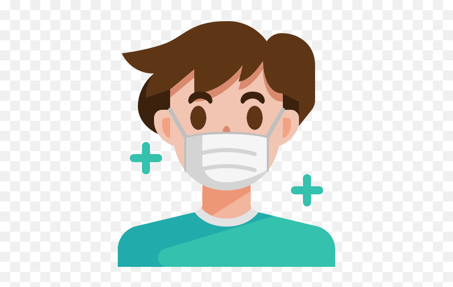 Coronavirus Covid19 Face Man Mask - Sore Throat Clipart Png,Man Face Png