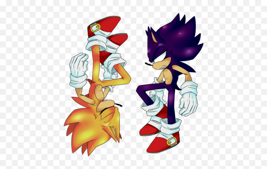Ask Super Sonic And Dark - Dark Sonic Y Super Sonic Png,Super Sonic Png