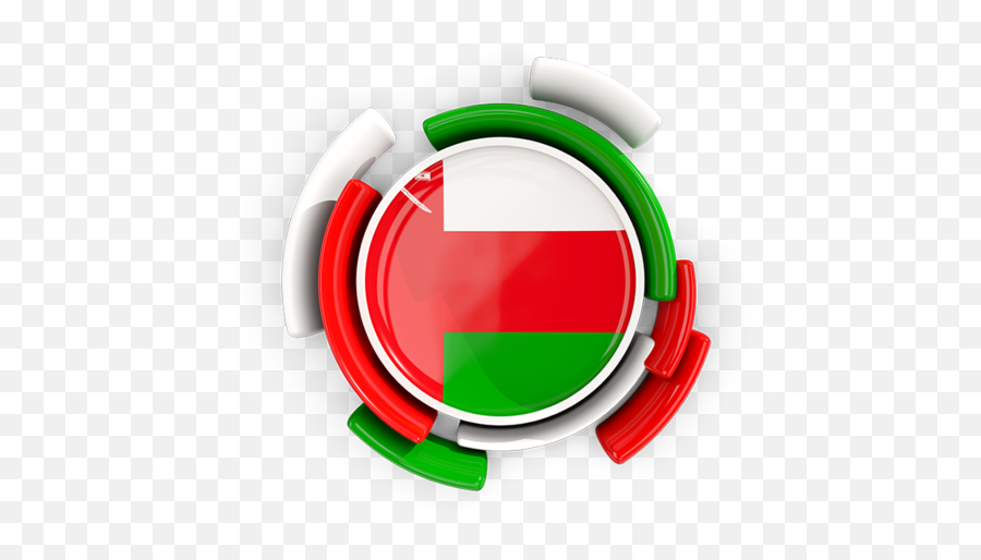 Round Flag With Pattern - Logo Pakistan Flag Png,Oman Flag Png