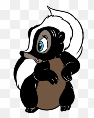 Flower From Bambi Png - Bambi Skunk Transparent Background,Bambi Png