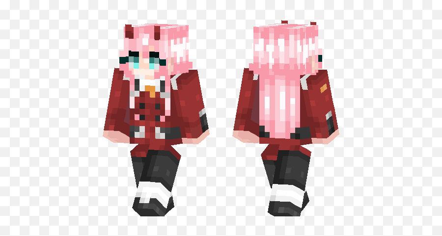 Zero Two Minecraft Pe Skins - Lisa Imai Minecraft Skin Png,Zero Two Png