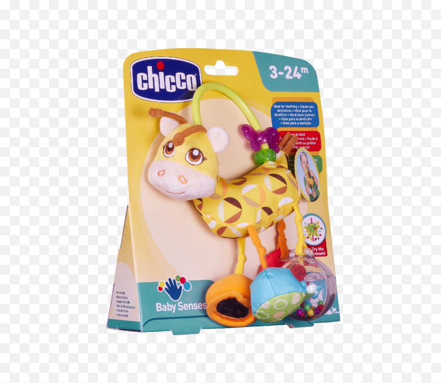 Baby Sense Giraffe Rattle - Chicco Easy Grasp Ring Png,Baby Rattle Png