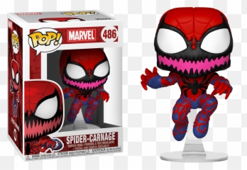 Spider - Man Spidercarnage Us Exclusive Pop Vinyl Figure Spider Man 80th Anniversary Funko Pop Png,Carnage Png