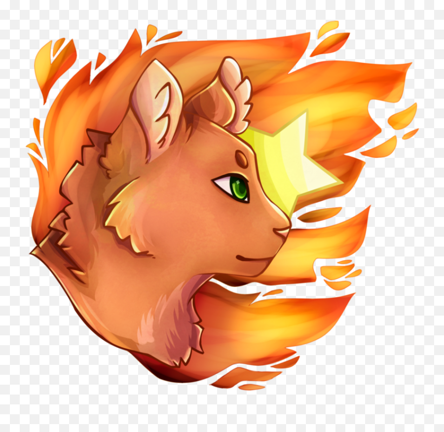 Transparent Fire Star - Warrior Cats Drawings Easy Full Warrior Cats Firestar Drawing Png,Warrior Transparent