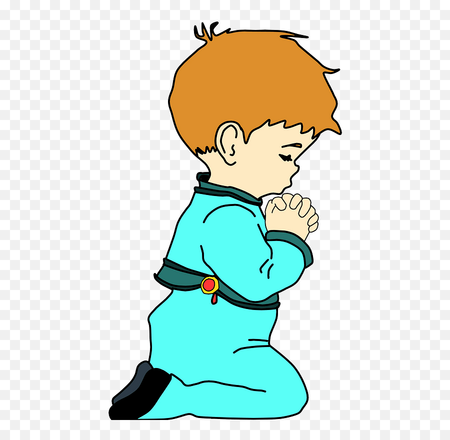 Praying Child Clipart Free Download Transparent Png - Imagen De Un Niño Rezando El Padre Nuestro,Children Clipart Png