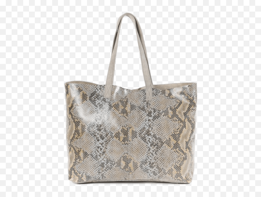 Snakeskin Effect Leather Handbag - Snake Skin Bag Png,Handbag Png