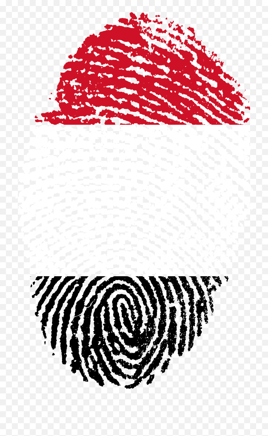 Yemen Flag Fingerprint Drawing Free Image - Challenges Of Digital India Png,Fingerprint Transparent