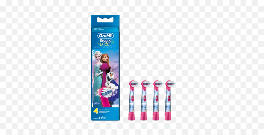 Oral - B Stages Power Toothbrush Heads X 4 Disney Mickey Elsa Oral B Toothbrush Png,Mickey Mouse Head Png
