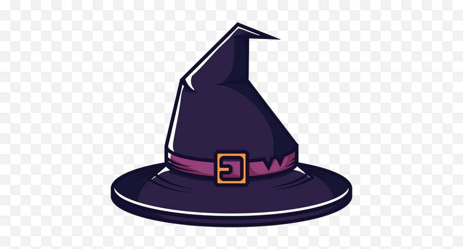 Witch Hat Front View Cartoon - Transparent Png U0026 Svg Vector File Chapeu De Bruxa Desenho,Witch Hat Png