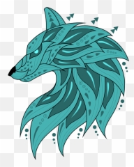 Turquoise Wolf Png Logo - Yeil Logolar