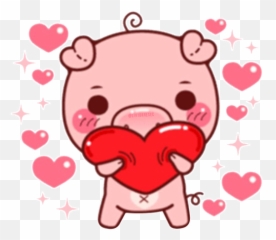 Sticker Maker - Pink Pig In 2020 Cute Pigs Pig Cute Pigs Stickers Png,Pig Emoji Png