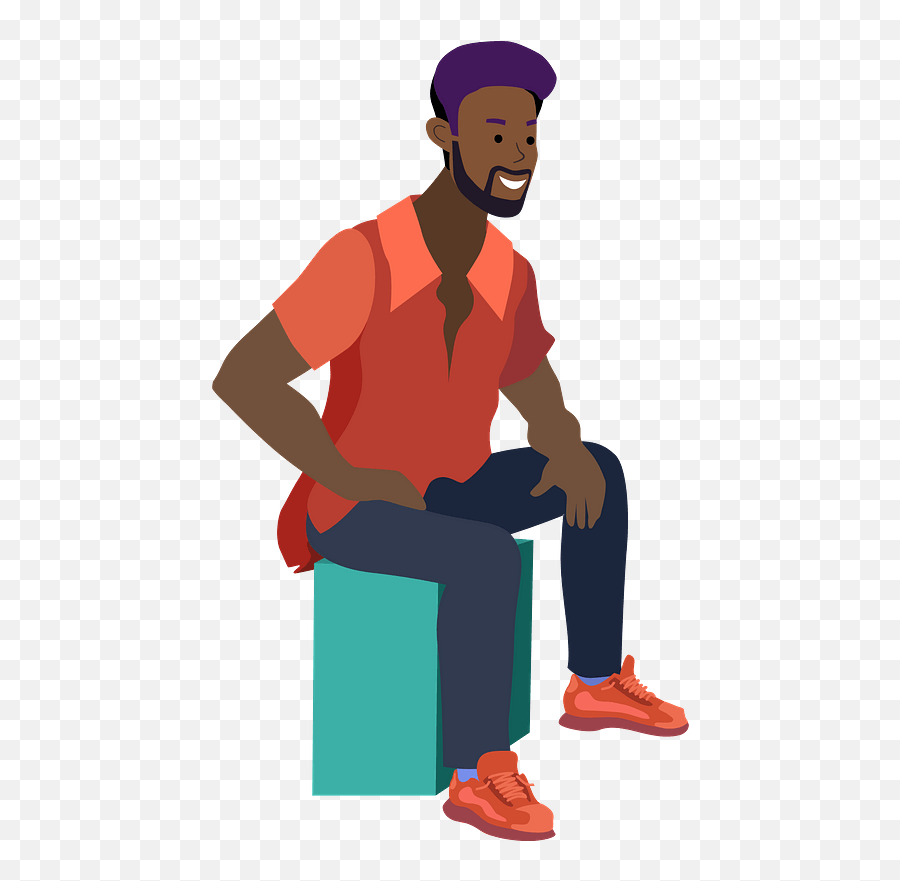 Sitting Man Clipart - Man Sitting Clipart Png,Man Sitting Png