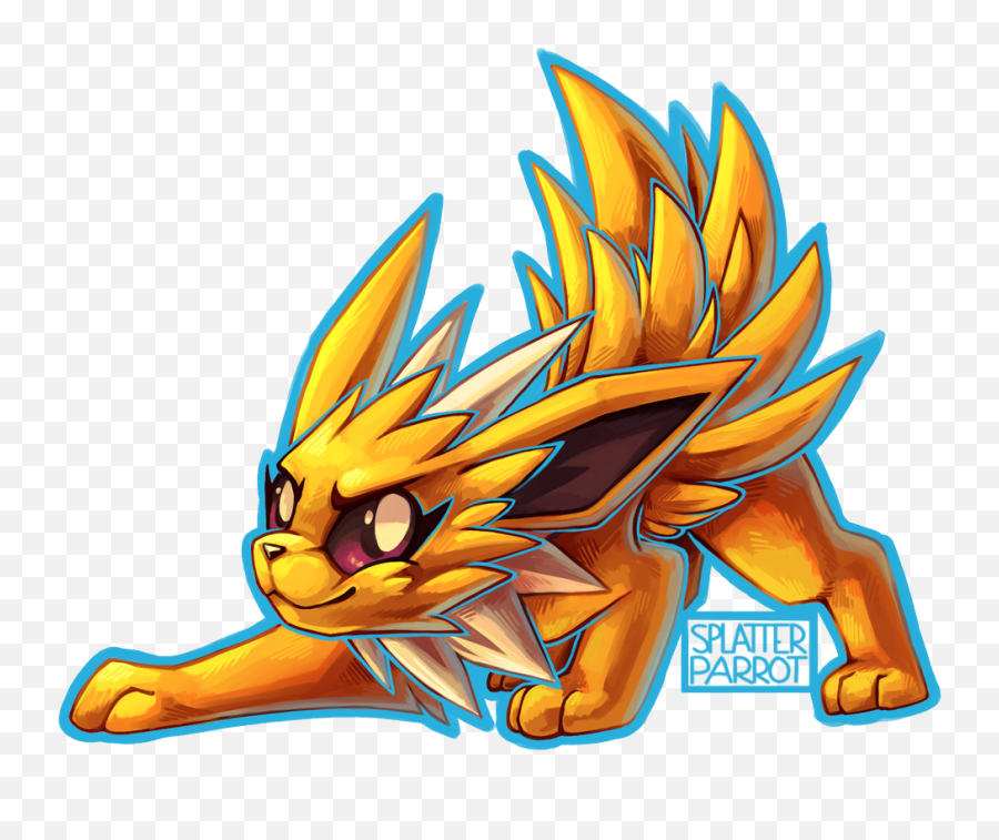 Pokemonfanart - Jolteon Png,Jolteon Transparent