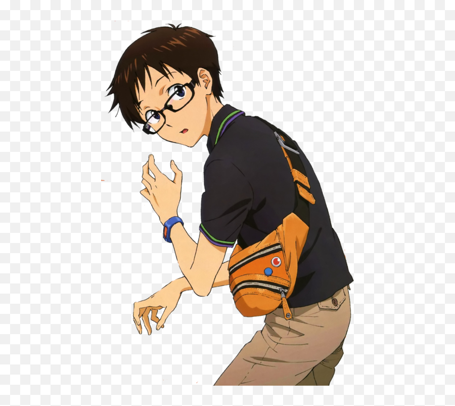 This Is Not The Haruko That Naota Fell - Shinji Ikari With Glasses Png,Flcl Png