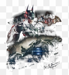 Batman - Arkham Knight Rider Menu0027s Regular Fit Tshirt Png,Arkham Knight Png