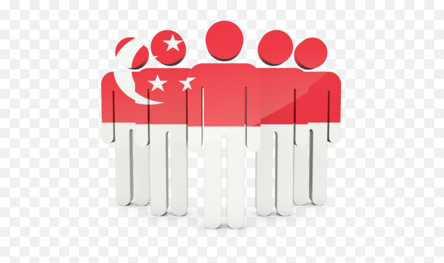 People Icon - Singapore Flag With People Png,Singapore Icon