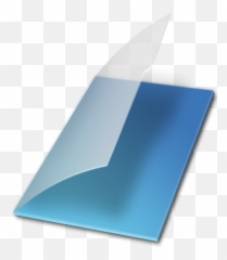 Blue Documents Folder Icon - Horizontal png