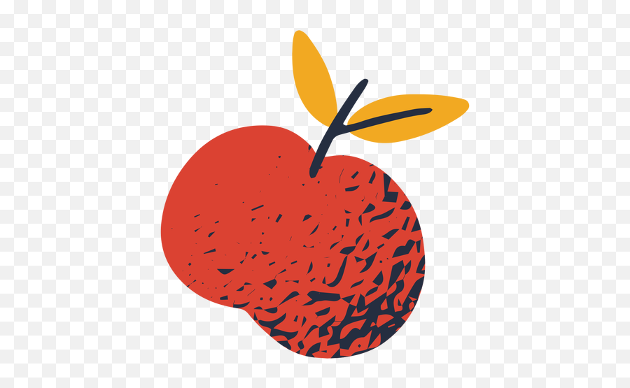Colorful Leafy Apple Illustration - Fresh Png,Leafy Is Here Icon
