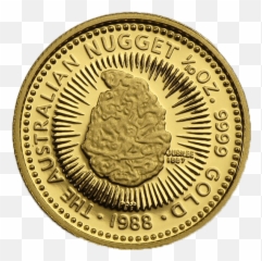 Evolution Of The Design Australian Nugget Gold Coin - Solid png