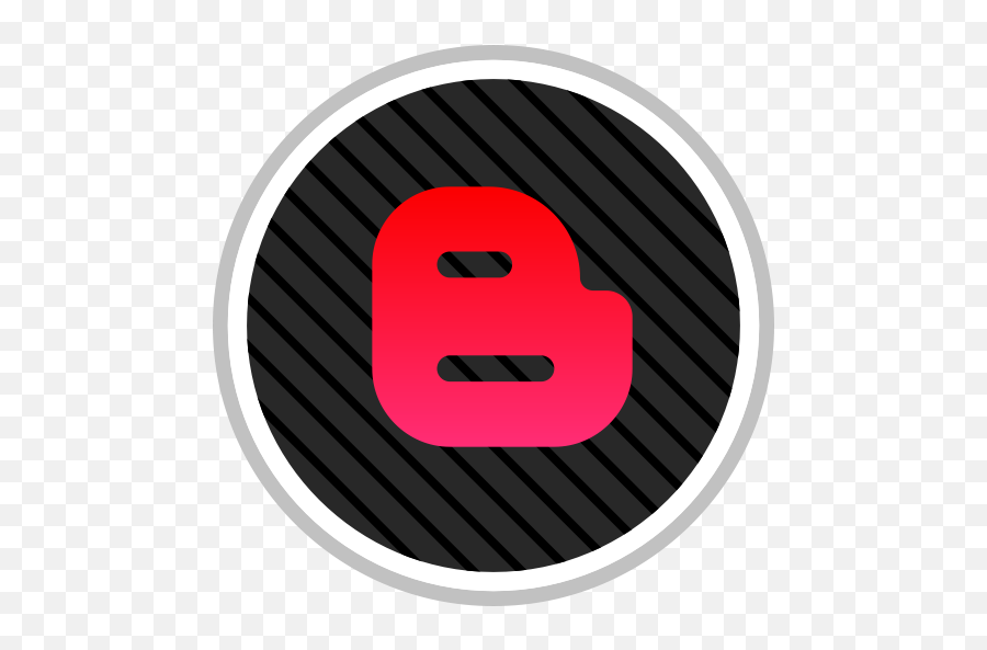 Media Blogger Social Online Icon - Circle Red Snapchat Logo Png,Blogger Icon Vector