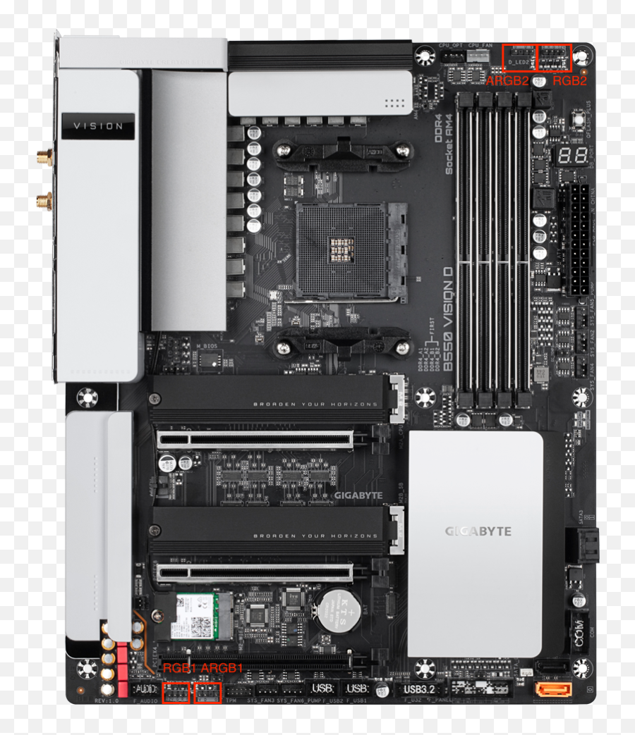 Gigabyte B550 Vision D Thunderbolt 3 Amd Ryzen 7 3700x - Gigabyte B550 Vision Png,Lg G3 Headphone Jack Icon