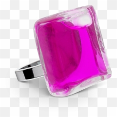 Glass Ring - Carré Mini Transparent Orange Carré Mini Transparent Png,Icon Collection Costume Jewelry