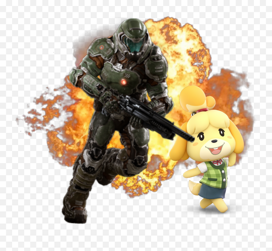 Doom Me Picking Up My Copy Of Animal Crossing New Horizons - Explosion Gif Transparent Animated Png,Doom Slayer Icon
