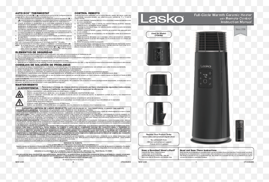 Lasko Ct24362 Full - Circle Warmth Ceramic Heater With Remote Cylinder Png,Remote Control Home Icon For Vacuum Definition