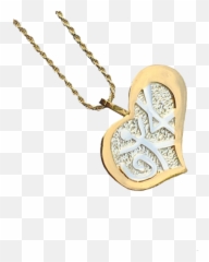 Download Love Pendant Gold Trim - Locket Png,Gold Trim Png