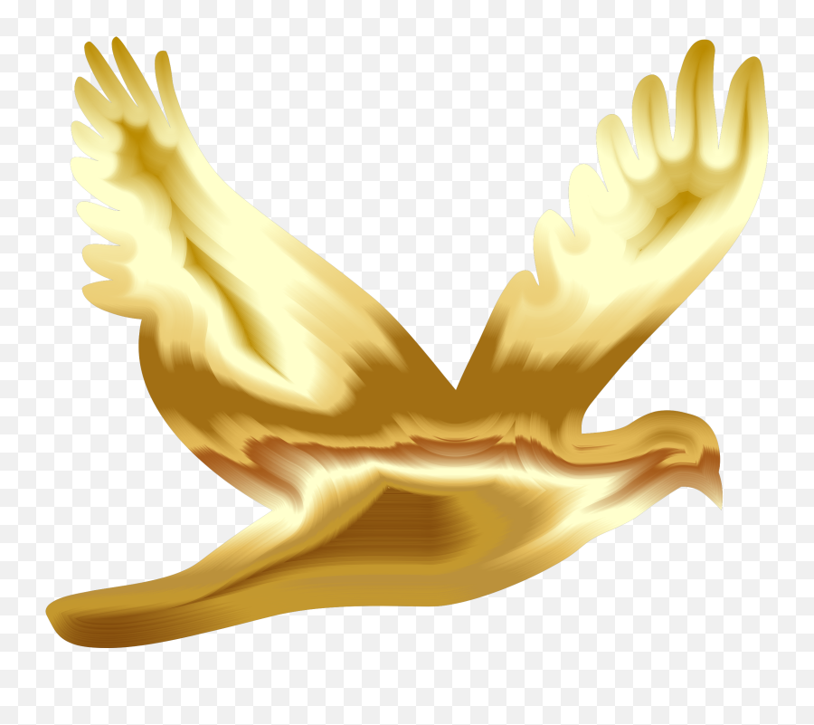 Transparent Background Gold Dove Clipart - Transparent Gold Dove Png,Dove Transparent