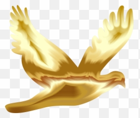 Transparent Background Gold Dove Clipart - Transparent Gold Dove Png,Dove Transparent