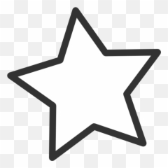 Png Transparent Background Clipart - Star Full Black And White