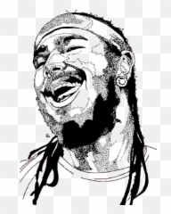 Post Malone Wallpaper Iphone - Png Black