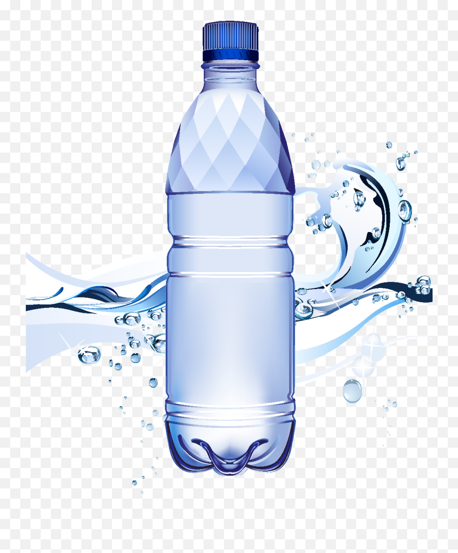 Download Cartoon Waterdrop Mineral Water Element - Water Mineral Water Bottle Png,Bottle Of Water Png