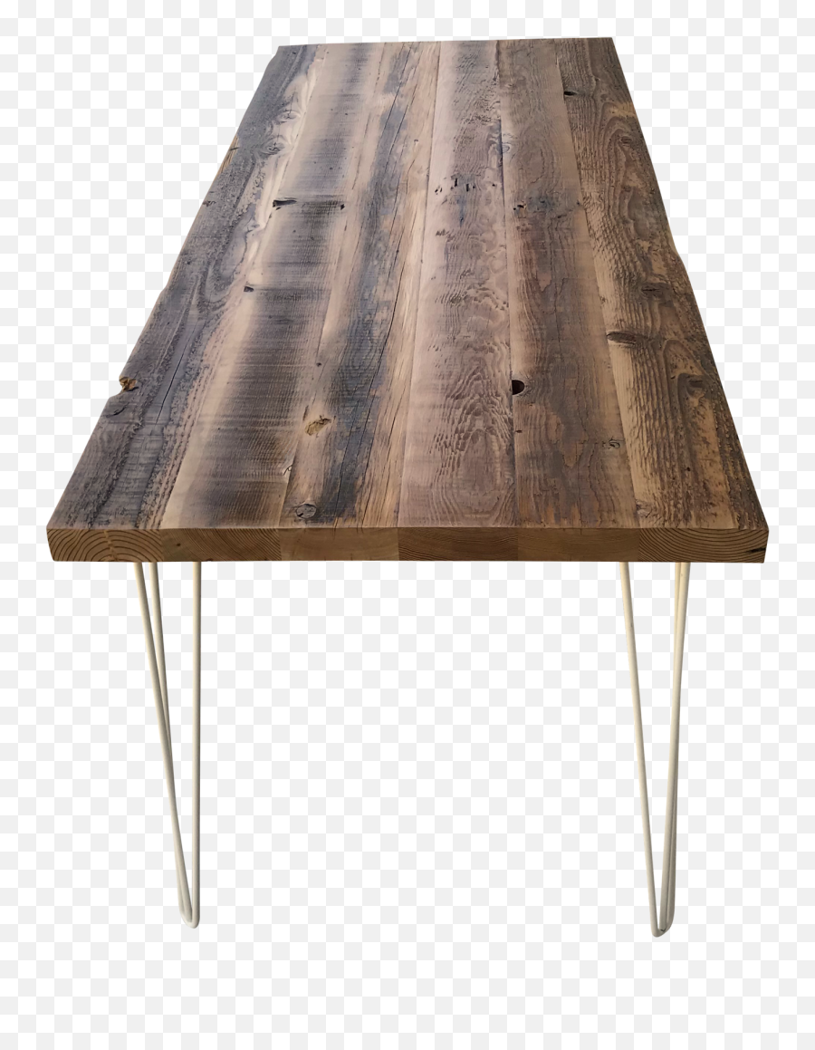 Download Old Growth Reclaimed Wood Table With Hairpin Legs - Old Table Transparent Png,Wood Table Png