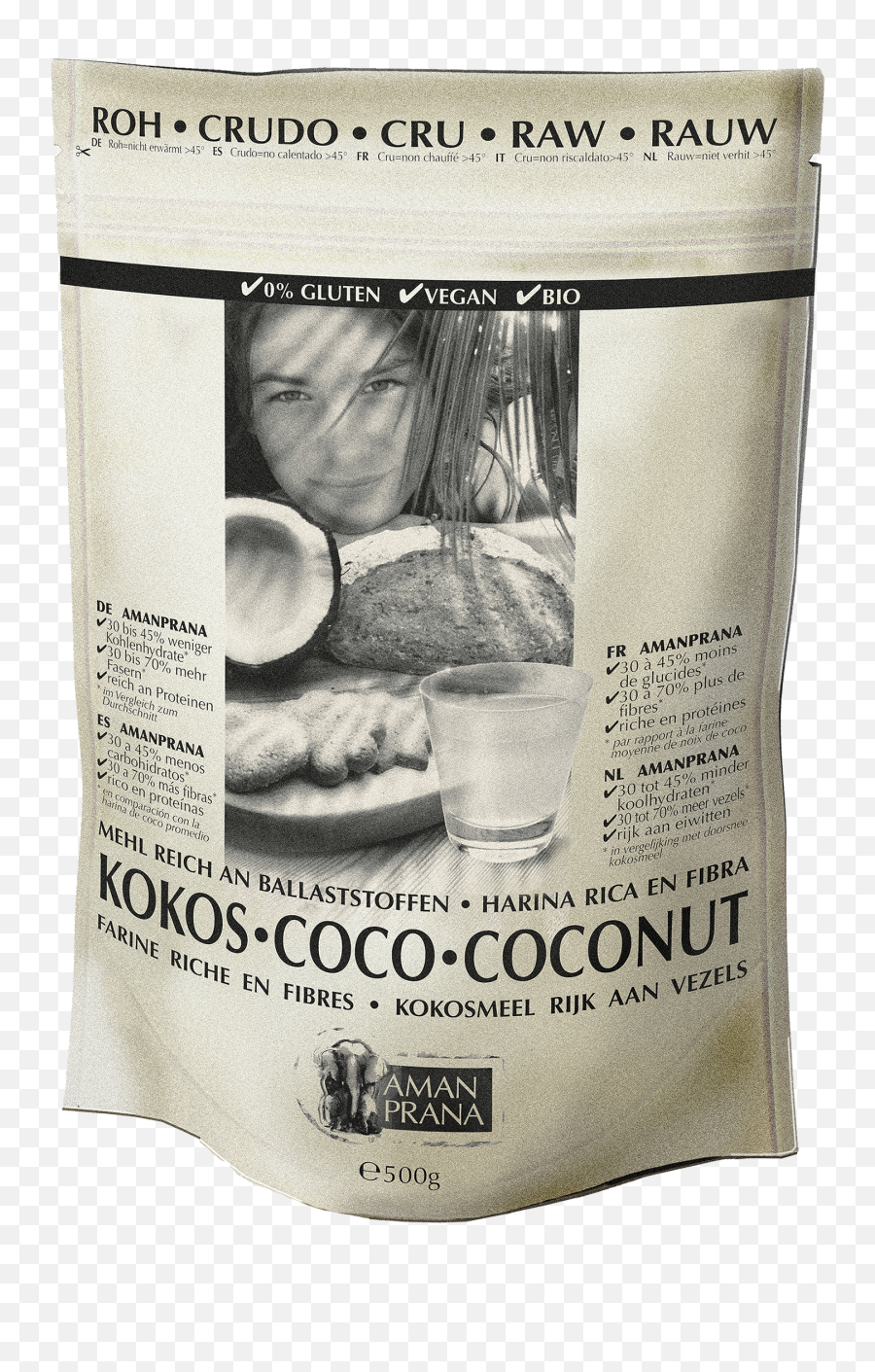 Coconut Flour - Downloadcenter Overview Amanprana Kokosmehl Amanprana Png,Flour Png