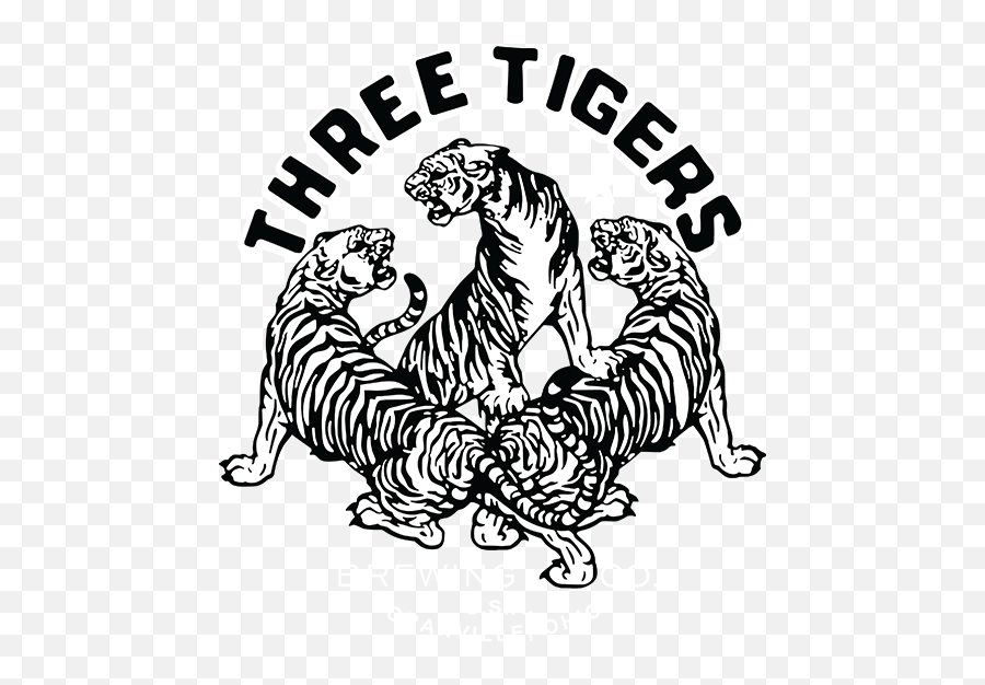 Download Hd Three Tigers Fp - Three Tigers Transparent Png Three Tigers Brewing Logo,Tigers Png