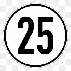 25 Number Png Transparent Images - Number 25 In Circle,25 Png
